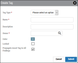 Create Tag Collections Manager - Create Tag Window